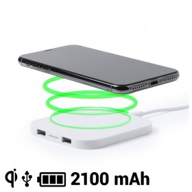 Chargeur Sans Fil pour Smartphones Qi 2100 mAh USB