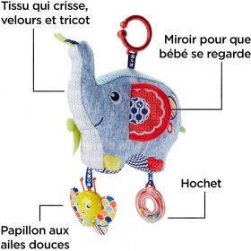 Fisher-Price Mon Éléphant d'Activité Peluche d'Éveil Bébé