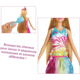 Barbie princesse Arc-en-ciel sons et lumières