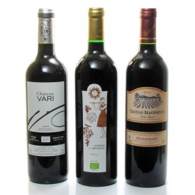 Doos 3 Flessen Bergerac Rode Wijn 3x75cl