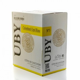 6 bouteilles de Domaine UBY Colombard-Sauvignon n°3 2019