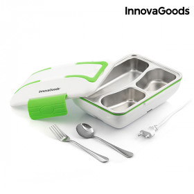 InnovaGoods Pro Electric Lunch Box 50W White Green