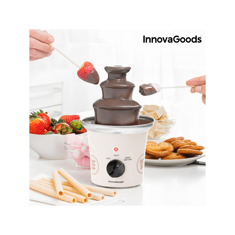 InnovaGoods Chocolate Fountain Sweet & Pop Times 70W White Steel