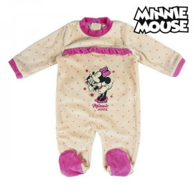 Baby's Long-sleeved Romper Suit Minnie Mouse White