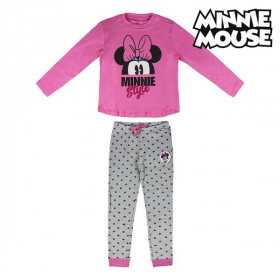 Pyjama Enfant Minnie Mouse Rose Gris